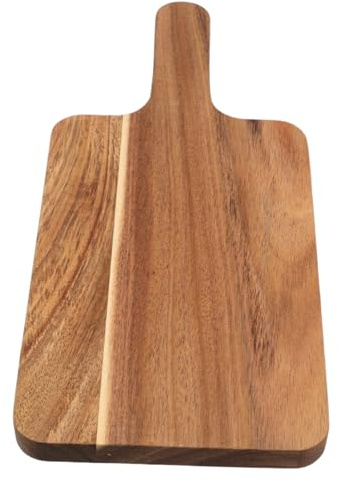 Cabilock Paleta de madera para picar: Tabla de cortar con mango, pala pequeña para carne, queso, pan, frutas y verduras, tabla de charcutería, bloque de carnicero