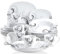 VEWEET Service de table « Zoey » en porcelaine - 30 pièces - Avec tasses à café de 175 ml, soucoupe, assiettes à dessert, assiettes plates et assiettes creuses - Service complet pour 6 personnes