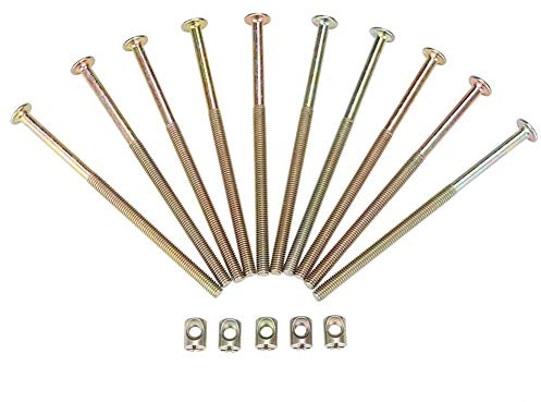 M6 carbon steel furniture bolts + nuts 10/pack (120mm) (can be bundled with GS00593), Fastening Parts