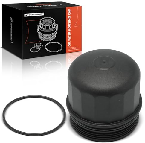 A-Premium Oil Filter Housing Cap Assembly Compatible with BMW X5, 535i, 550i GT, 550i xDrive, 750i xDrive, 760Li, X6, 650i Gran Coupe, Alpina B7, M5, M6 Gran Coupe, M850i xDrive, Replace# 11427615389