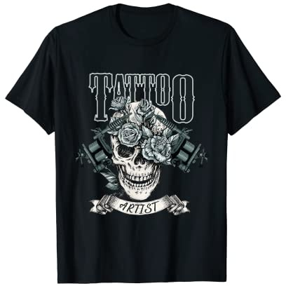 d'artiste de tatouage d'encre noire Machine de tatouage T-Shirt