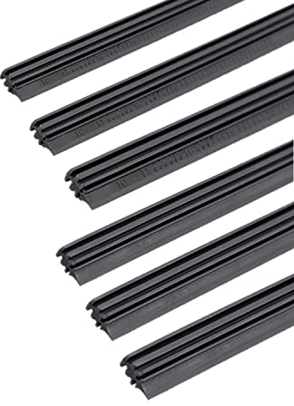 Tuokay 2 pezzi * 3 misure (700mm/ 650mm/450mm) Spazzole Tergicristallo Piatte Gomma Tergicristallo, per 2 Spazzole Tergicristallo Anteriori e 1 Tergicristallo Posteriore