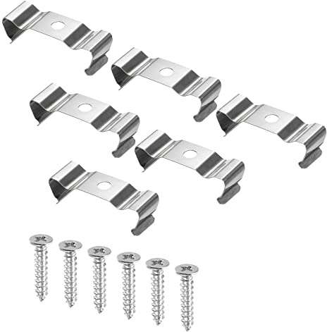 sourcing map Paket mit 20 T8 LED-Lichtstreifenclips für LED Glühbirnen | LED-Lichtstreifen Befestigungsklemmen Klemme Aufhänger Leuchtstoffröhre, Deckenlampe