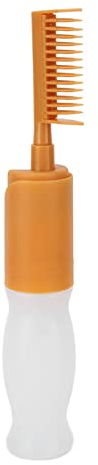 Hair Dye Bottle, 110ml Applicator Bottle Comb Hair Dye Bottles Root Comb Applicat Bottle Empty Brush Shampoo Bottles Graduated Scale for Home Barber Shop Scalp Hairdressing Dry Cleaning Bottles