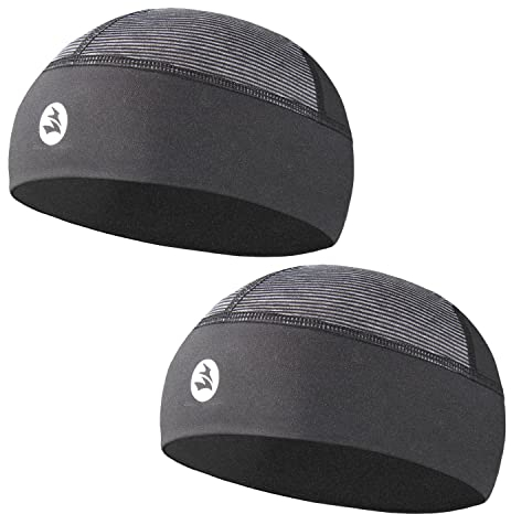 EMPIRELION Unterziehmütze Helmmütze Fahrradmütze Laufmütze Herren Schlafmütze Leichte Dünn Sommer Radmütze Skull Cap für Herren Damen