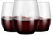 BEEPOP 350ml Vino Set aus 12, leicht, unzerbrechlich, recycelbar und kristallklar BPA-freie Kunststoff Weingläser ohne Stiel