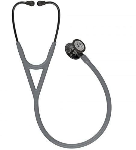 3M Littmann Cardiology IV Stethoskop mit Gratis Gravur und Penlight (Grau/Smoke Edition/High Polish/Smoke Stem)