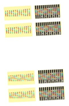 ifundom 8stücke Gitarren Griffbrett Aufkleber Teiliges Fretboard Noten Sticker Für Anfänger Transparente Schwarze Farben Einfach Zu Entfernen Wasser Und Schweißfest Zum Lernen Von