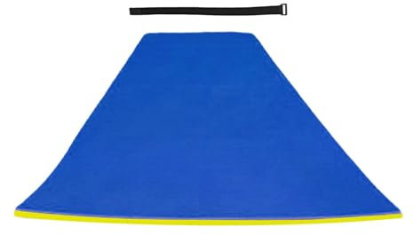 Ronyme Materassino Galleggiante per Acqua Tappetino Galleggiante Piscina Zattera Galleggiante Xpe Cotone Inaffondabile Tappetino Galleggiante Materasso alla, Blu 110x40x3.3 cm