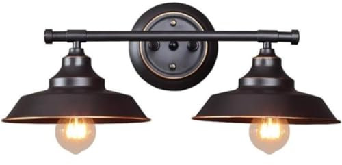 GOOPEEG Wall Mount Light Fixture American Style Bedside Antique Wall Lamp Double-Head Living Room Lights Vintage Bedroom Bathroom Bar Lamps Wall Lamp Fitting Fixtures