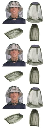 KOMBIUDA 3piezas Protección Facial y Cuello Para Pesca y Actividades Al Aire Gorro De Malla Para Senderismo y Caza Aleatorios
