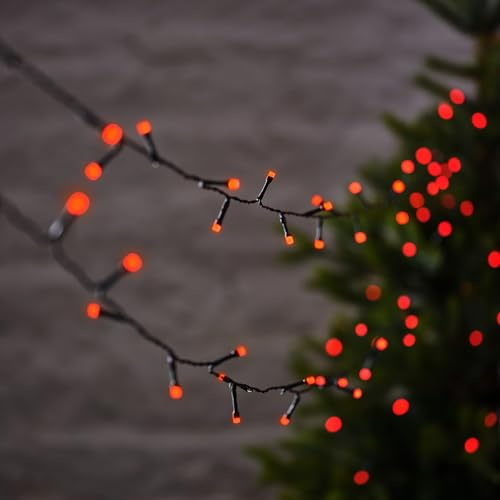 Lights4fun 10m LED Lichterkette mit Fernbedienung Farbwechsel Timer Weihnachtsdeko Außen Weihnachtsbaumlichterkette bunt Outdoor Lichterkette mit Farbauswahl