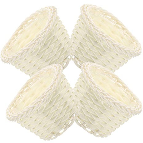 TOYANDONA 4pcs Mini Woven Baskets Tiny Flower Baskets for Dollhouse Decor for Miniature Arrangements and Creative Displays Rustic Kitchen Accessories