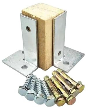 Support de Base de Pied for pergola,Bride de Base de Poteau,Kit de réparation de clôture réglable,pour Supports de Garde-Corps de terrasse de pavillon extérieur(1pcs)
