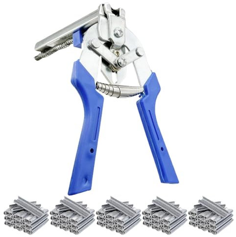 Wire Mesh Clips - M Type Multi-Purpose Fence Clamps - Fastening Devices for Fence Panels, Industrial, Poultry, Automobiles, Crafts and Applications