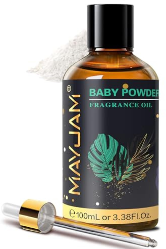 MAYJAM Babypuder Duftöl 100ML für ätherische Öle Diffusor | Babypuderö für Luftbefeuchter, DIY, Aromatherapie, Haus, Ölbrenner