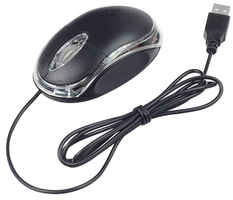 Wired Computer Part - Professional Mechanical Mouses, 6D Ergonomic Anti Slip Design | 8000 DPI Optical Sensor, Portable RGB Lighting Effects, Quick-Response Buttons For PC, Laptop & Computer Use