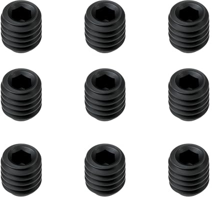 The Lord of the Tools Lot de 50 vis sans tête à six pans creux M3,5 x 4 mm Grade DIN 913/45H Noir