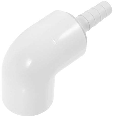 COLLBATH Raccordi in PVC per Impianto di Coltivazione Fuori Connettori per Tubi da Giardino 25° Curvi Ingresso Acqua Accessori per Impianti Idrici e Coltivazione Ortaggi Fuori