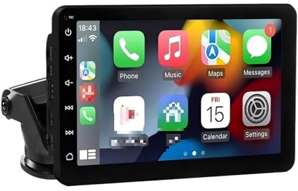 Sistema di navigazione per auto Autoradio da 7 pollici con lettore video multimediale, touch wireless, Carplay e telecamera
