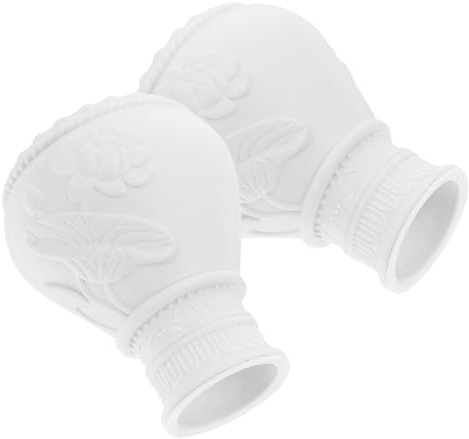 YARNOW Aste per Tende 2 Pezzi Finali Decorativi per Tende Accessori per Sostituzione Aste Adatti per Decorazione Casa