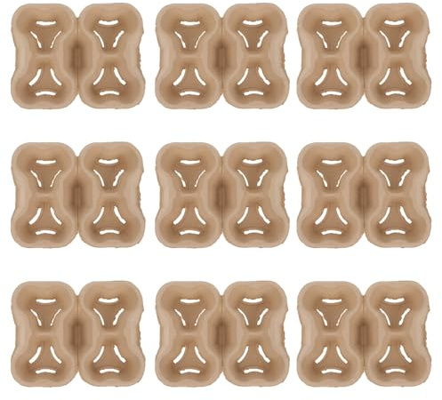 GATHINESS Bases para Vasos de Papel Kraft para Bebidas Calientes, Soporte Ecológico y Amortiguador, Paquete de 20 Unidades Adecuado para Cafeterías y Llevar