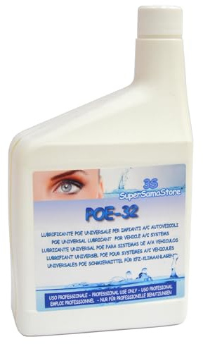 3S SuperSamaStore Poe-32 Olio Lubrificante Professionale per Compressori Frigoriferi, Climatizzatori, Impianti di Condizionamento e Refrigerazione, 1 Litro