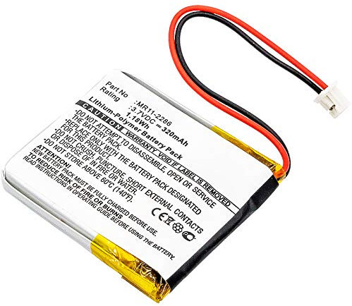 subtel, Battery for Smartwatch & fitness tracker compatible with Anki Cozmo compatible with Casio PRT-2GP (320mAh, 3.7V) Replacement battery MR11-2286