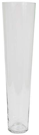 JB Vaso trasparente conico H.60 in vetro – Decorazione per interni