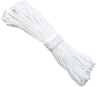 2mm Roman Blind Cord,20 Meters Picture Hanging Cord Roman Blind Cord,White Braided Cord Blind String Cord,Nylon Braided Cord Frame Hanging String for Crafts Blinds Windows Vertical Blind Replacement