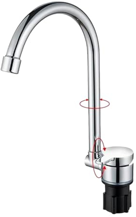 RV Wasserhahn 360 Grad schwenkbar, zusammenklappbarer Wasserhahn aus , platzsparend, nautische Ausrüstung für Bar, Yacht, Bootshuppen, Wohnmobil, Wohnwagen Pacienjo