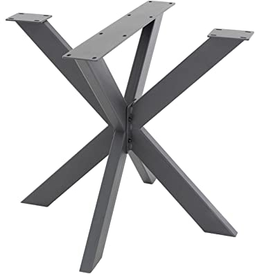 YUZDNM DIY Spider Tischgestell – Tischläufer Aus Robustem Stahl - Tischfüße Möbelfüße, Tischbeine Aus Metall, Couchtisch, Industriedesign, Einfache Montage, Schwarz (Size : 58 x 43 x 98 cm)