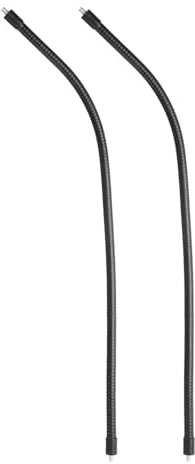 PATIKIL 20 Col de Cygne, 2 Pièces Filetage Mâle 1/4-20 en Métal Universel Flexible Bras de Col de Cygne Tube d'Extension Support pour Caméra d'Action, Téléphone, Microphone, Noir