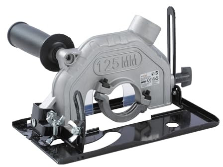 KATSU Tools Angle Grinder Stand Holder Aluminum Alloy Bracket Fixing Cutting Machine Base 100-125mm, 45° Adjustable, Vacuum Hose and Dust Bag Included 105451