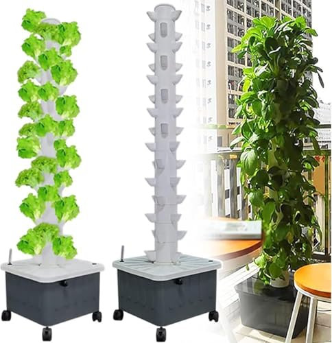 S istema Coltivazione I droponica Hydroponics Tower Garden, 15 Piani 45 Fori, S istema Coltivazione Verticale Idroponica, Tazze Di Colonizzazione Pp Staccabili, Serra Agricola