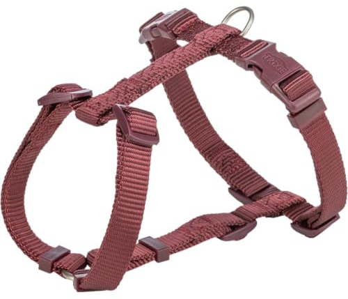 TRIXIE Premium H-Geschirr, S–M: 42–60 cm/15 mm, Sangria
