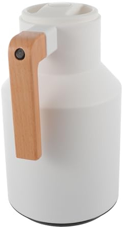 TOPBATHY 1pezzi Bollitore Per Acqua Domestico Bottiglia d Acqua Isolante Grande Capacità Pentola Termica in Vetro Adatta Per Calda Tè Caldo Caffè Caldo Design Maneggevole Per Portabilità
