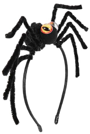 OSOLADY Spinnenkopfschmuck Thema Spinnennetz Kopfschmuck Halloween Spinnen Stirnbänder Spinnen Halloween Kostüm Cosplay Haarreif Haarband Gruselig Riesig Süß Für Damen