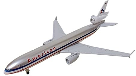 ZFQSEXTWT 20cm for American AA MD-11 Alloy Die-cast Airplane Model Plane with Wheels Landing Gear Playkits