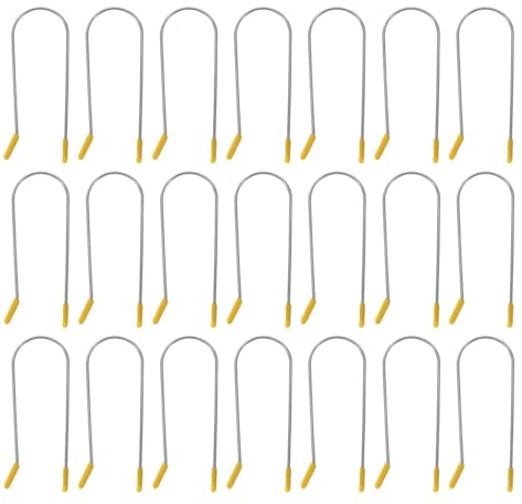 PENIKOKO Kit de 24 Pinces à Rouleaux Chauffants en Acier Inoxydable 254 CM Clips Résistants à la Chaleur pour Bigoudis Électriques Fixation Stable pour Coiffage Rapide et Boucles