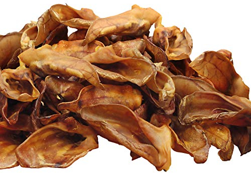 Schecker Hundesnack - Schweineohren mit Muschel - Premium - 1 kg - von Deutschen Schweinen