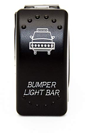 LED-Mafia Light Bar Stoßstangen Lightbar - Bumper Light Bar JJ3 - Symbol Kippschalter Wippschalter Schalter Auto Boot KFZ LKW Licht 12V 24V