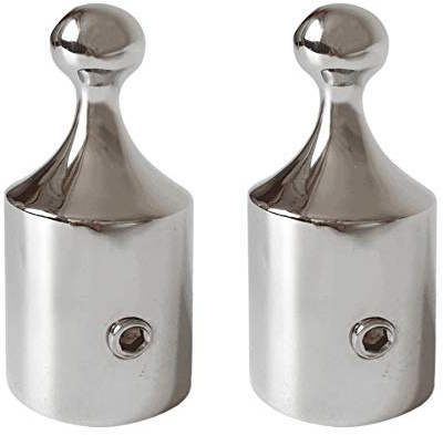 NRC&XRC Marine - 2 bolas de acero inoxidable Bimini con parte superior de 7/8 o 1 pulgada de diámetro interior