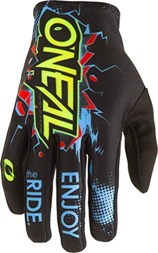 O'NEAL | Gants vélo et Motocross | MX MTB DH FR Descente Freeride | Matériaux durables et Flexibles, Paume ventilée | Gants Matrix Youth Villain | Enfants | Noir | Taille L