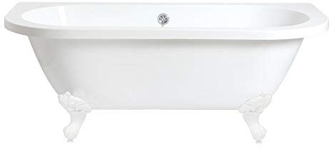 Milano Richmond 1685mm x 780mm Double Ended Freestanding Back to Wall Bath Ball Claw Feet