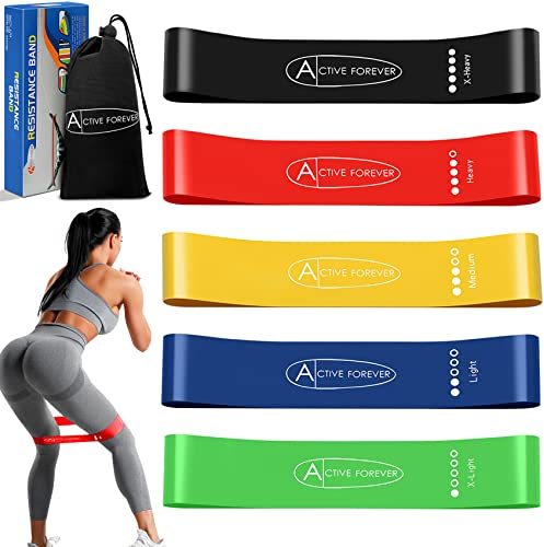 ACTIVE FOREVER Resistance Band, Pull up Assist Band, Fitness Band, Suitable for Muscle Stretching, Yoga, Exercise(Colored)