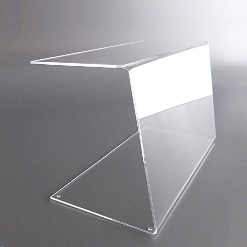 lobotec-acryl Spuckschutz Theken-Aufsatz aus Plexiglas. Hoher Hustenschutz für Tresen und Gastronomie. Protector1 (75 x 30 cm BxH)