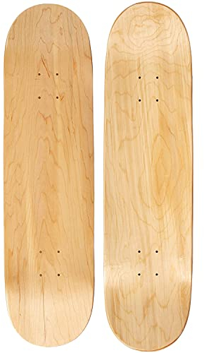 Moose Skateboard-Brett/Deck, 7-lagig, aus natürlichem Holz, 22,9 cm