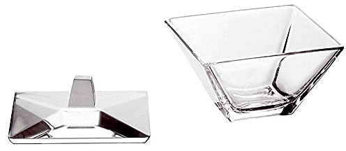 CRISTALICA Pralinenschale Bomboniere Klara 14cm transparent, aus Glas