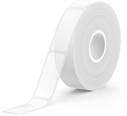 SUPVAN KATASYMBOL E10/E11/E16 Självhäftande Termiska Multifunktionella Adressetiketter För Kök, 12 mm X 40 mm, 170 Stuks, Svart På Transparent